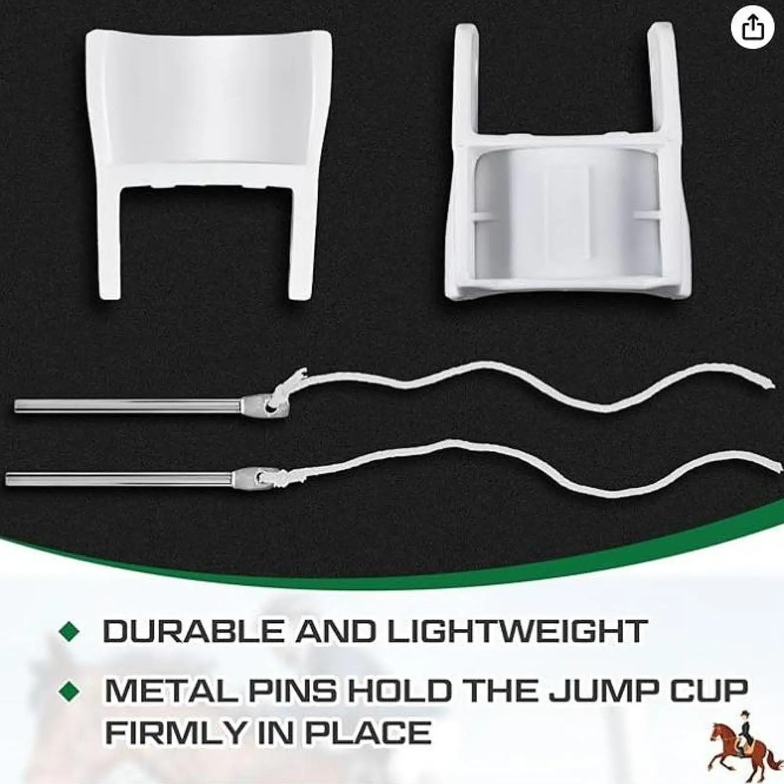 2x أكواب القفز مع دبوس المنافسة المهنية تضيف الاستقرار والأمن #1