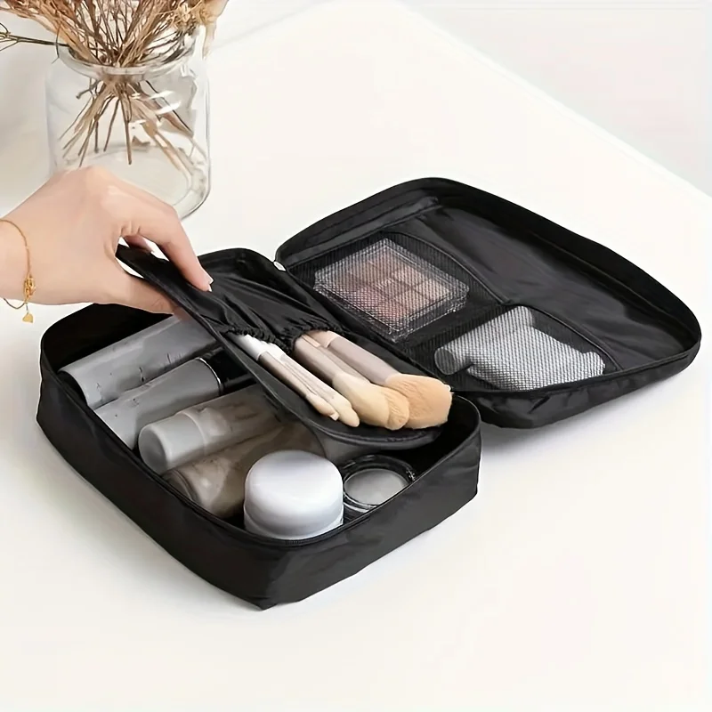 Borsa cosmetica da viaggio con Multi-scomparti, custodia per Organizer per il trucco, borsa per articoli da toeletta per articoli e accessori per la