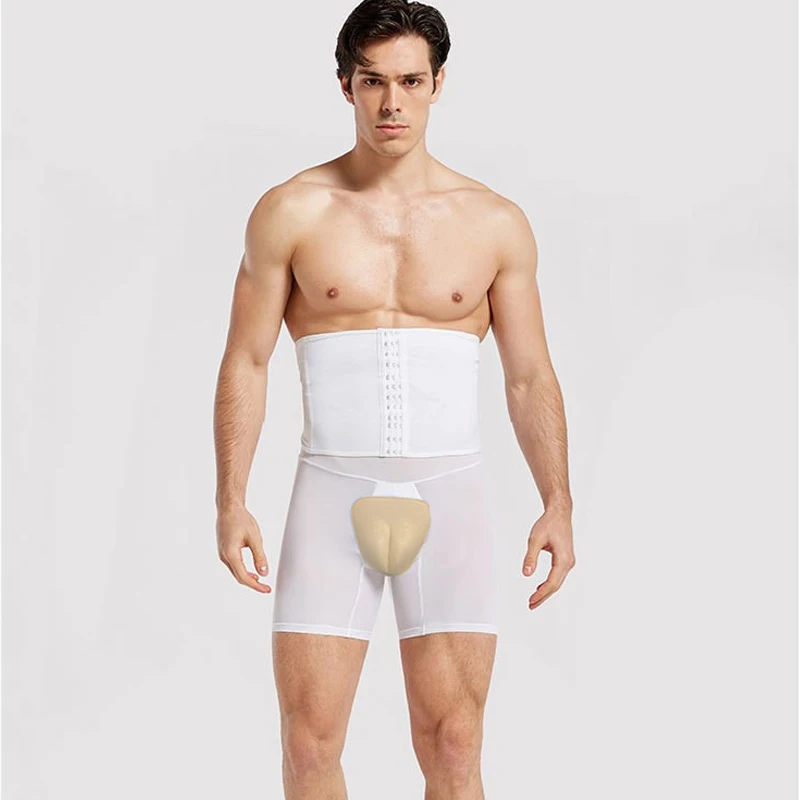 Mens Shapewear Tummy Control Shorts High Waist Girdle Boxer Briefs Tucking Gaff Crossdressing Underwear Camel Toe Panty