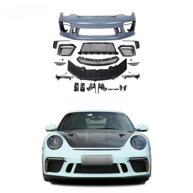 Premium Car Body Kit 997 Front Bumper 991 Style Sport Universal Fit Guard