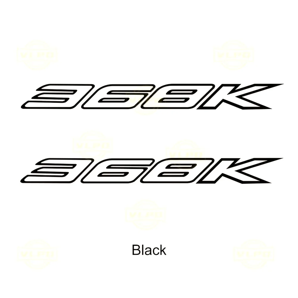 

Набор из 2 наклеек с номером 368K, разноцветные водонепроницаемые виниловые наклейки для мотоцикла