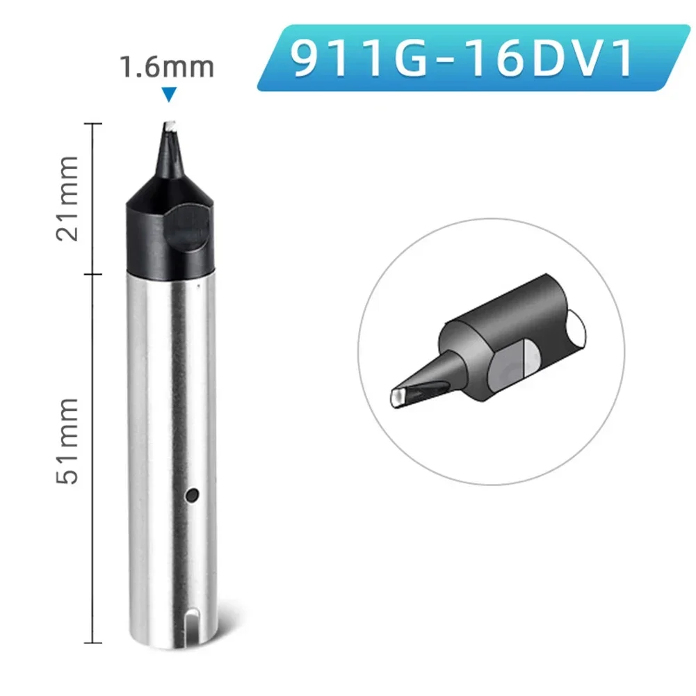 1pc 911G Series Soldering Iron Tip For 16D 20D 30D 40D 50D 16DV1 20DV1 24DV1 30DV1 40DV1 50DV1 16DV2 20DV2 24DV2 30DV2 40DV2