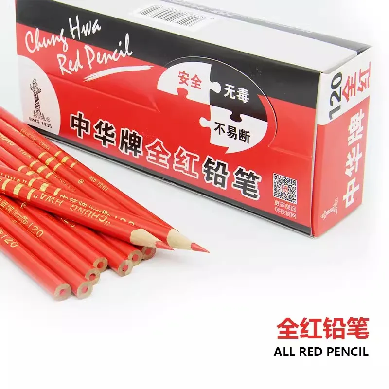 Oily based pencils woodworking pens red pencils, red heart pencils, round shank pencils