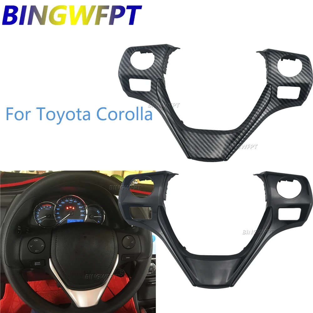 Steering Wheel Switch Frame Panel Two Color For Toyota Corolla 2014 - 2018 For Toyota Yaris Vios 2018 - 2022 84250-02560
