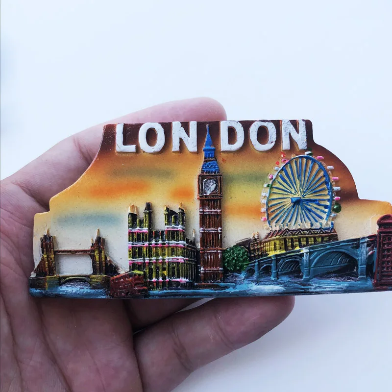 

Fridge Magnet London Personalized Creative Crafts Cultural Landscape Decoration Message Stickers Tourism Souvenirs