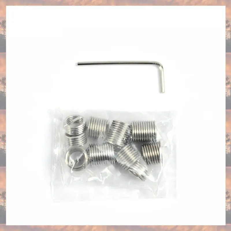 2025 Trend 15-Piece Set Of Thread Sleeve Screw Hole Thread Repair Slide Screw Repair Hole Auto Repair Slide Tool Set M10X1.5