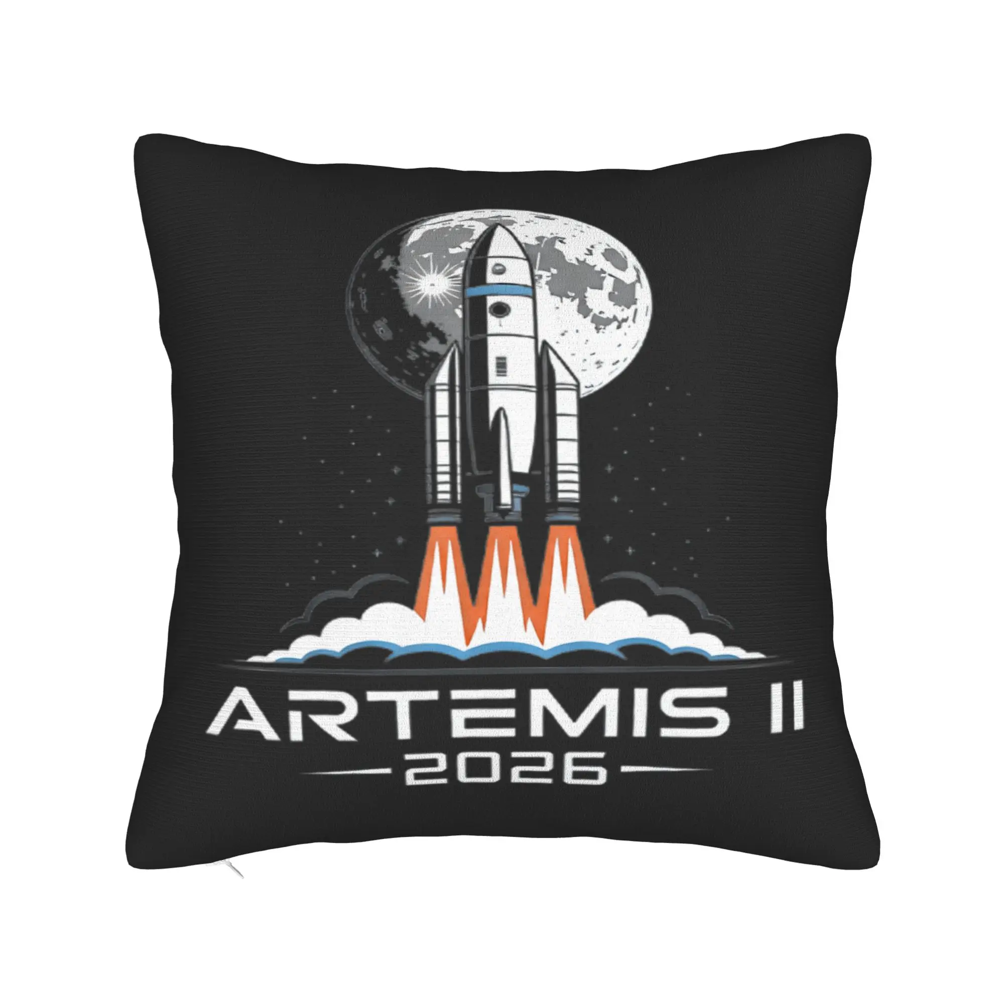 Artemis II Back to the Moon 2026 Pillowcases  Vintage Pillow Case For Chair Sofa Home Decor Custom Pillow Cover
