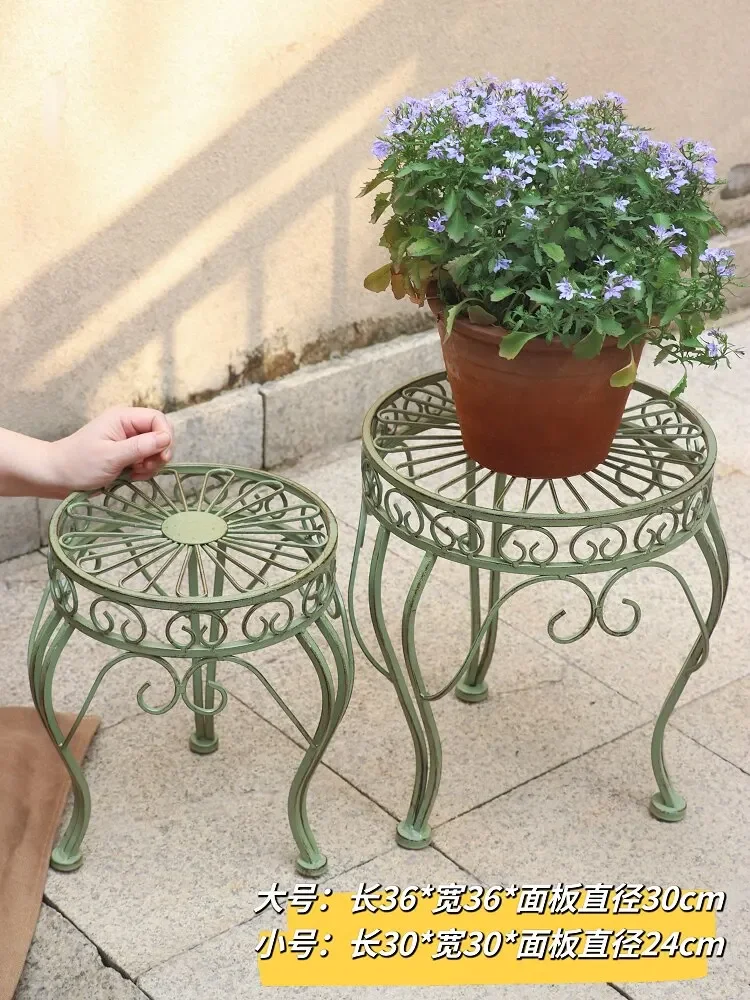 Balcony flower stand outdoor courtyard decoration floor-to-ceiling flower stool outdoor gardening garden living room
