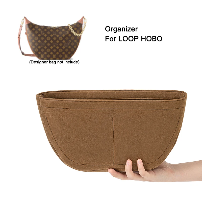 Inserto de fieltro para monograma Loop Hobo GM bolsa, organizador de bolso Hobo monedero Liner