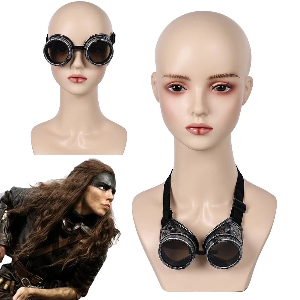 

2024 Movie Furiosa Max Saga Cosplay Furiosa Steampunk Goggles Costume Accessories Disguise For Adult Halloween Carnival Props