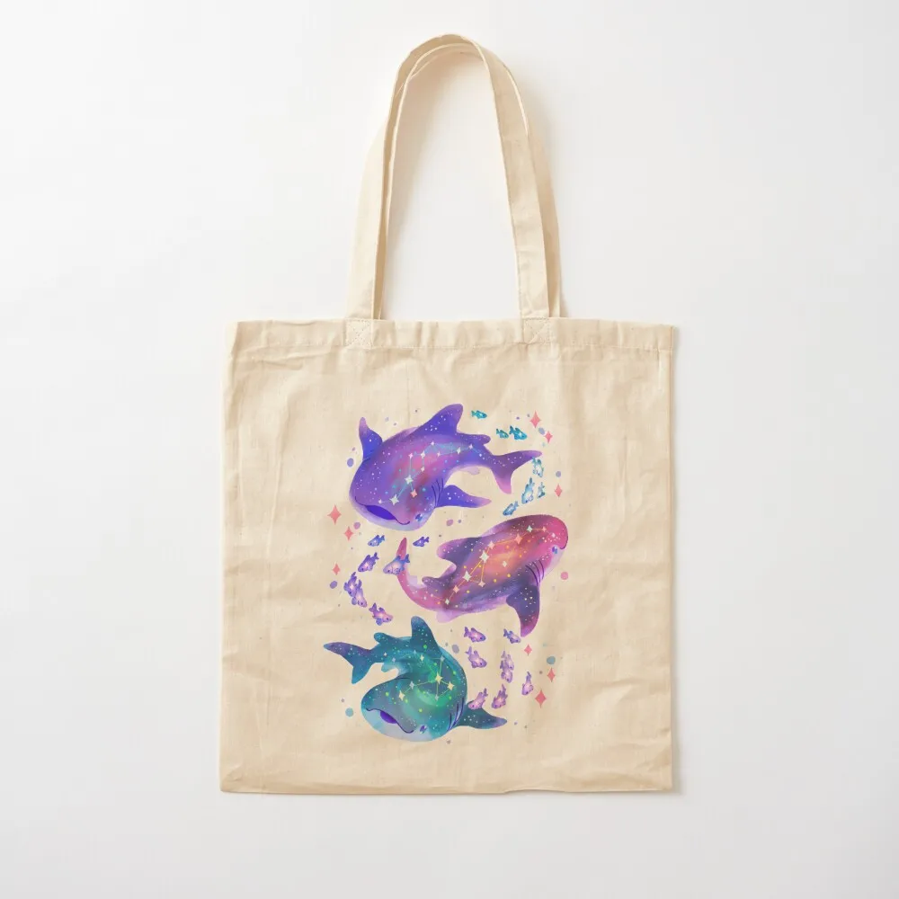 

Cosmic Whale Shark Tote Bag Canvas stote bag Lady bags tote bag screen Canvas Tote