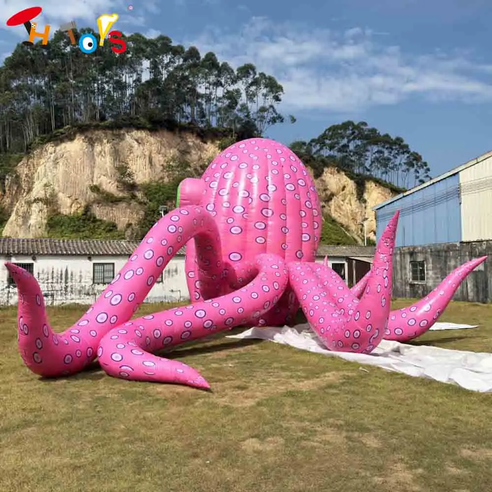 

Fast Ship 8m/10m/12m Giant Inflatable Octopus for Event Stage Decoration Halloween Show Inflatable Model with Tunnel Tent
