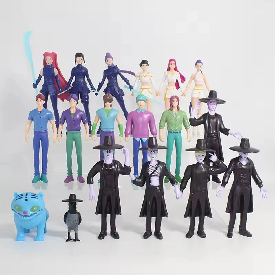 Anime Kpop Demon Hunters figuras de acción de juguete Derpys Tiger Ranimeumi Mira Zoey Sussy estatuilla muñeca para Fans regalos de navidad