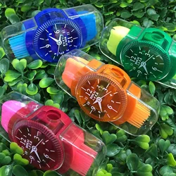 1 Piece Creative Watch Shape Stationery Pencil Sharpener School Supplies Gift Accessories with Eraser Brush School Stuff