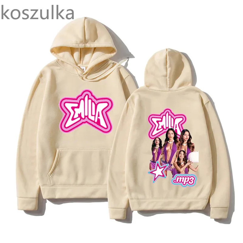 zz04zz12Album MP3 إميليا ميرنيس هوديي المرأة هوديس Harajuku الجمالية للجنسين الخريف الشارع الشهير كنزة صوف البلوز Vint