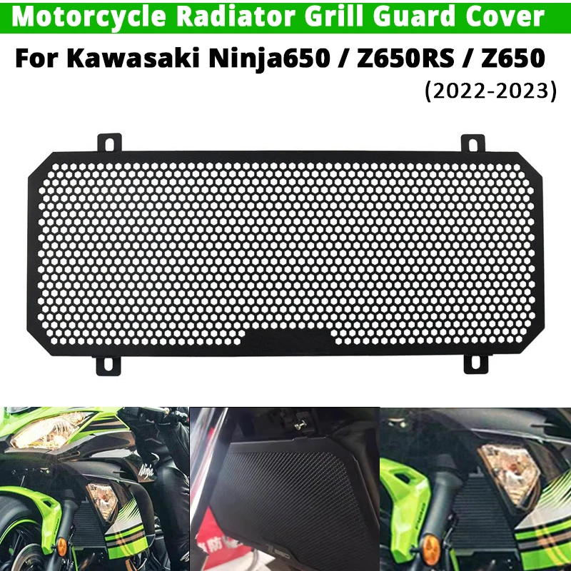 

For Kawasaki Ninja650 Z650RS Z650 2020-2023 Motorcycle Radiator Grill Guard Cover Engine Cooling Protection Cover