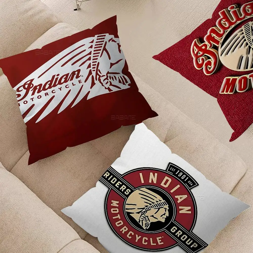 I-Indian Motorcycle Personalized picture text home decorative pillows Household Gifts 45x45cm