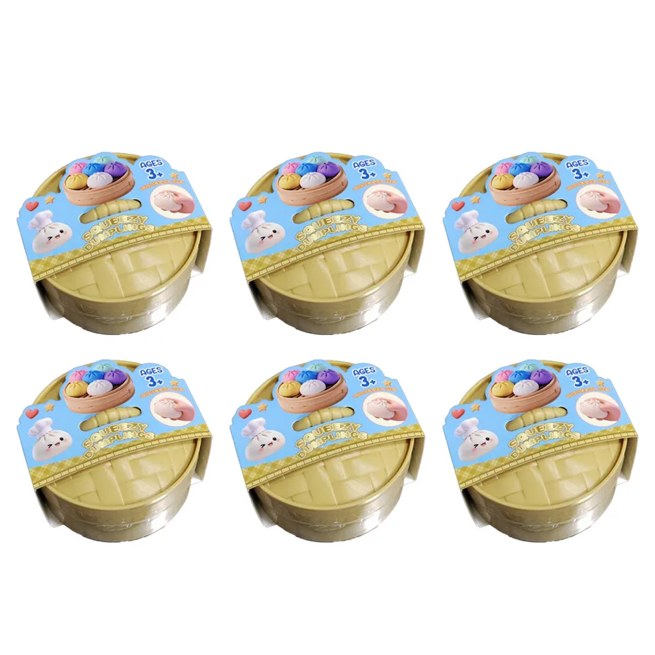 Reuze Jumbo Dumpling Squishy Speelgoed met Stoomfunctie, een anti-stress knijp-speelgoed voor ontspanning en sensorische spelletjes