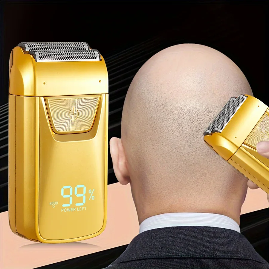 

Men's razor electric razor wholesale manufacturer bald head artifact shaving head self-scraping special hair whitening device