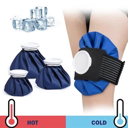 Sports Sprain Water Injection Cold Compress Hot Compress Repeated Use Medical Knee Pad Cooling Ice Pad Ice Compress Strap Set