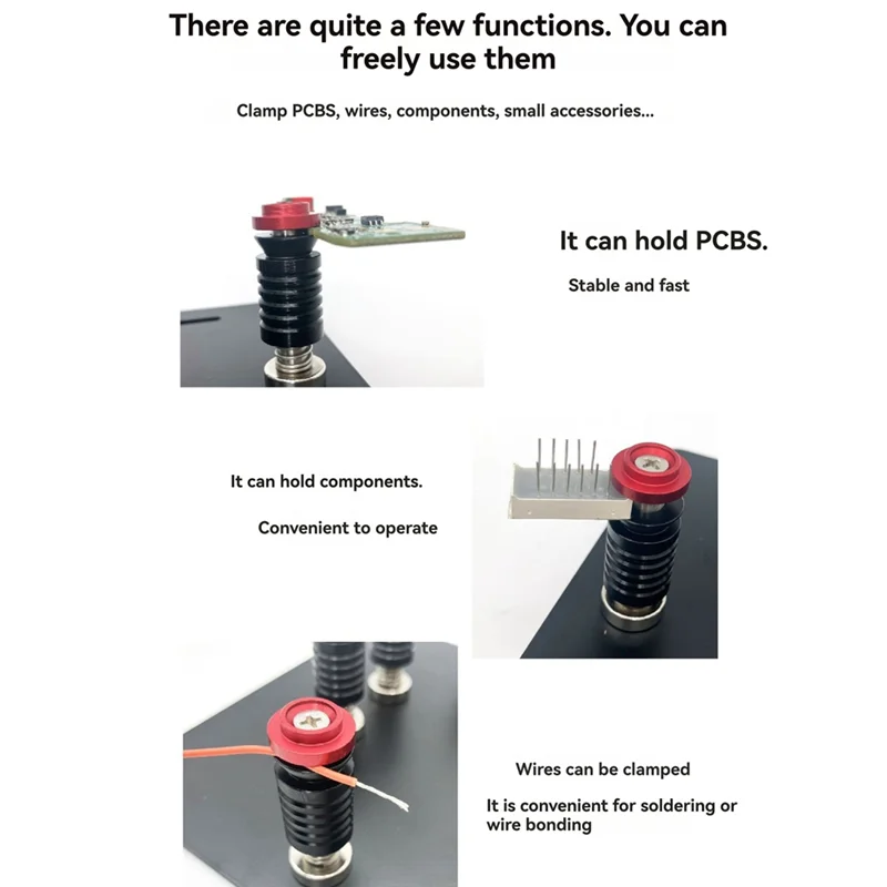 ABNO-PCB تركيبات حامل اللوحة منصة لحام عالمية مع دبابيس مغناطيسية الأخدود المشبك لتركيب لوحة دوائر كهربائية