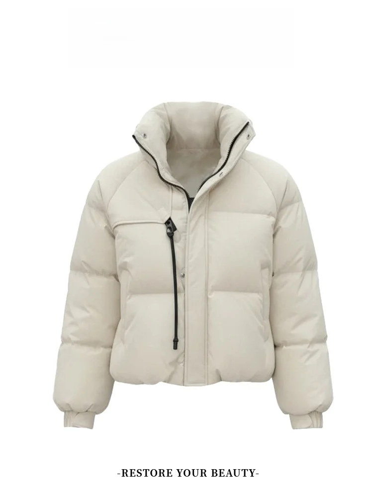 

Женская утепленная хлопковая куртка-пуховик на зиму, теплая, свободного кроя, в корейском стиле, цветная