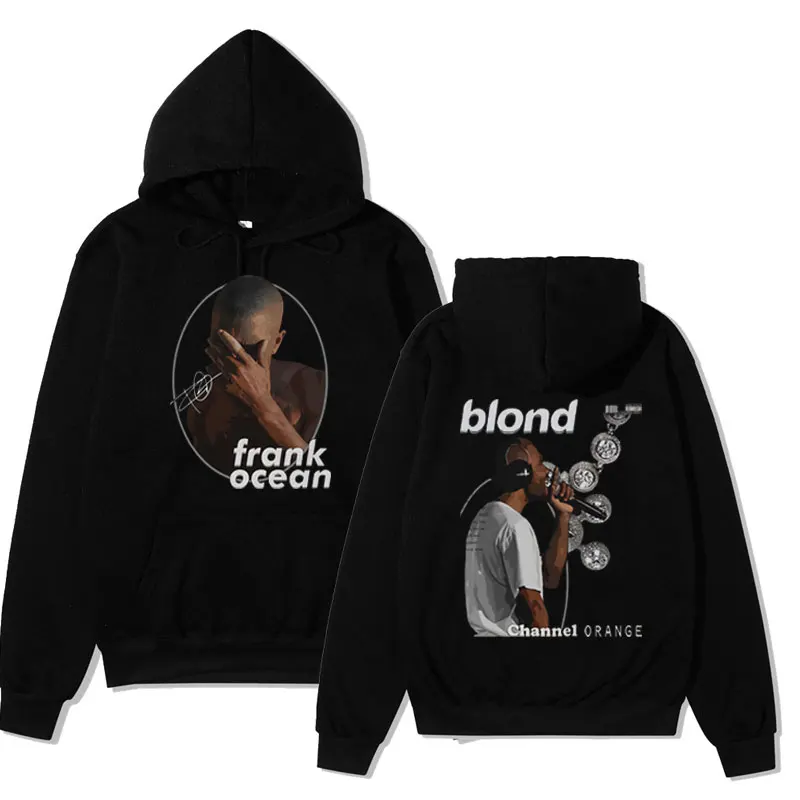 

Rapper Frank Vintage Hoodie Men Women Blond Hip Hop Popular Music Singer R&B Hooded Sweatshirts Fashion Streetwear Pullover Male