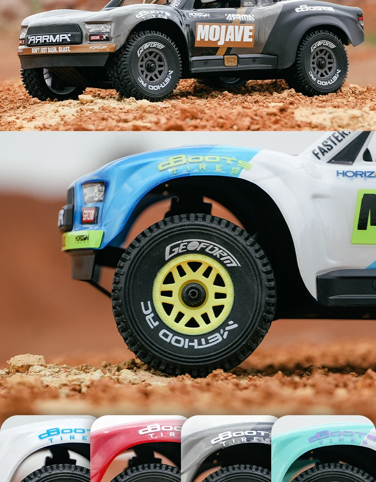 Method RC Geoform adaptation: 1/16 short truck tire (Mohave GROM), 2-pack, glued together