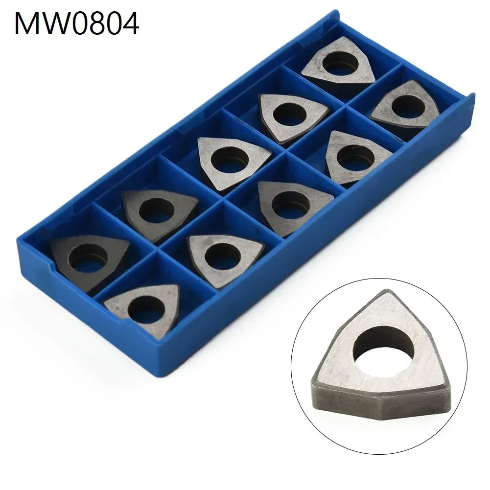 10PCS Geavanceerde Carbide Insert Shims Trigon CNC Draaigereedschap Basis Draaibank MW0804 MS1204 MC1204 MV1603 Mechanische Workshop Gereedschap