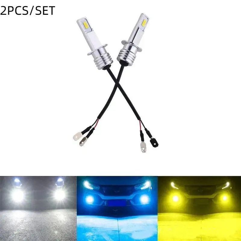2Pcs H1 Led Car Headlights 880 881 9005 9006 H3 H15 H4 H7 H11 Auto Bulb High Low Beam Long Distance Fog Lamp Lights 12V 6000K