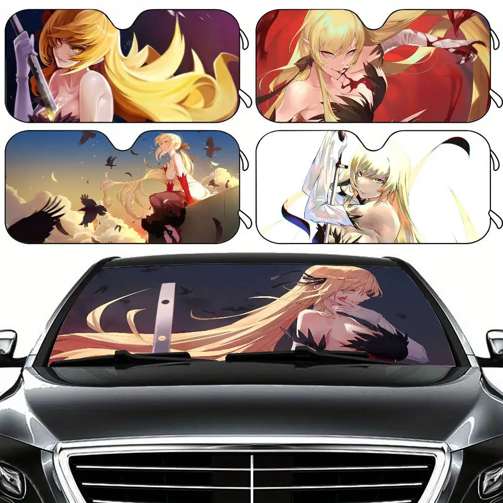 Kizumonogatari аниме Kiss Shot автомобильный солнцезащитный козырек на лобовое стекло автомобиля солнцезащитный козырек авто солнцезащитный козырек