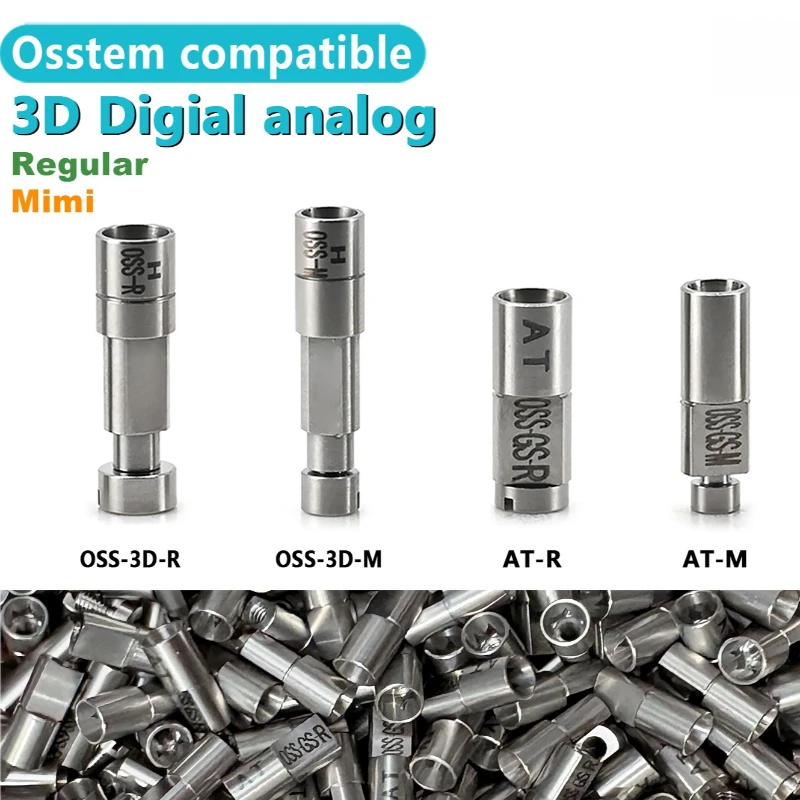 Dental Accessories Osstem Compatible 3D Substitute Digital Analog Scanning Rod Titanium Base Regular Mini Dental Consumables