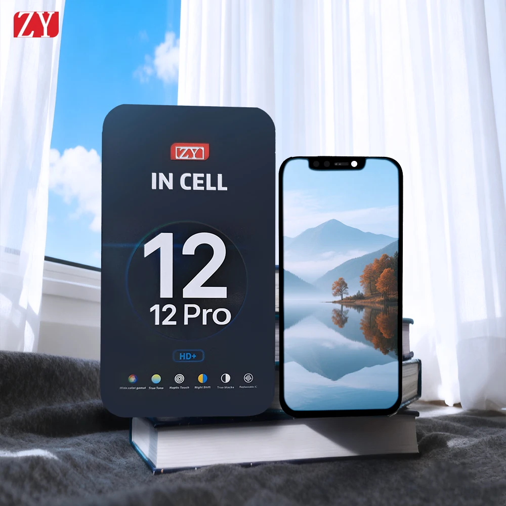 2Pcs/set ZY Super HD++ InCell Display For iPhone X XR XS Max 11 12 13 14 15 Pro Max LCD Display Touch Screen Digitizer Assembly