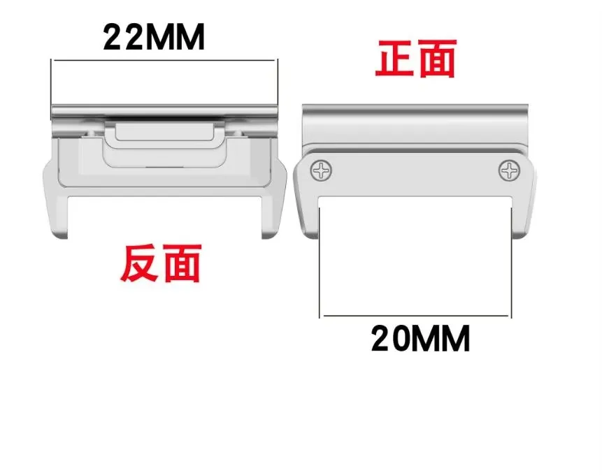 1pair Garmin Stainless Steel Adapterr for Garmin Fenix 8 7 Pro 7X 6 6X 5X 8X Plus Quickfit Connector for Garmin Strap Adapter