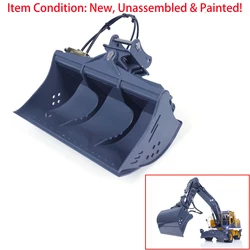 Hydraulic Metal Tiltable Bucket Upgraded Part for 1/14 Hydraulic RC Excavator PC360 ET26L ET30H LR945 Radio Control Digger