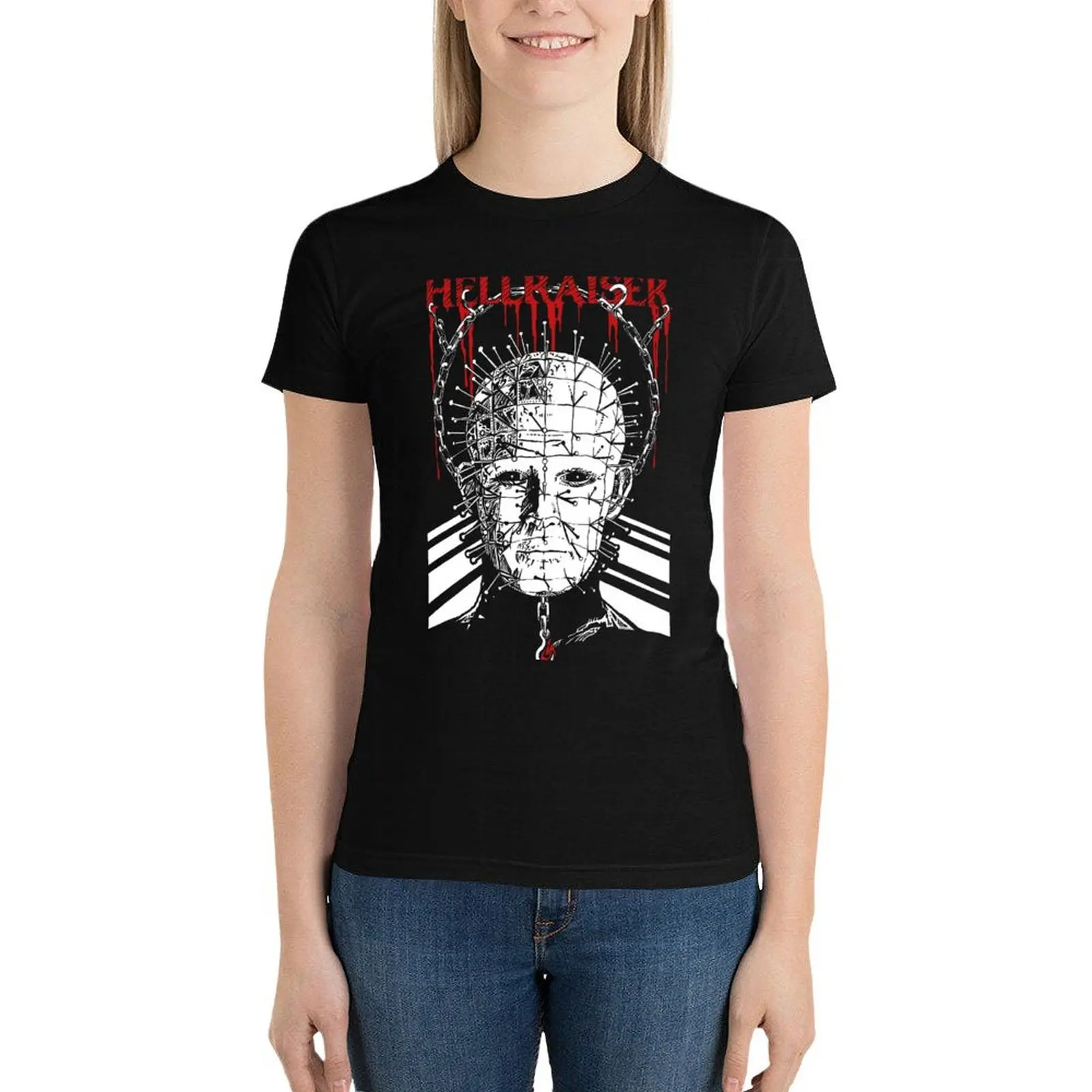 Pinhead v2 T-Shirt Blouse graphics tops for Women