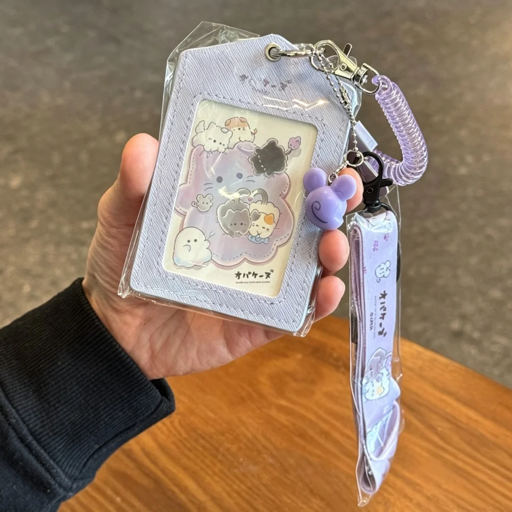 Multi Functional ID Card Holder Colorful Card Holder with Lanyard Suitable for Bus Cards Campus Card Cute and Practical Gifts