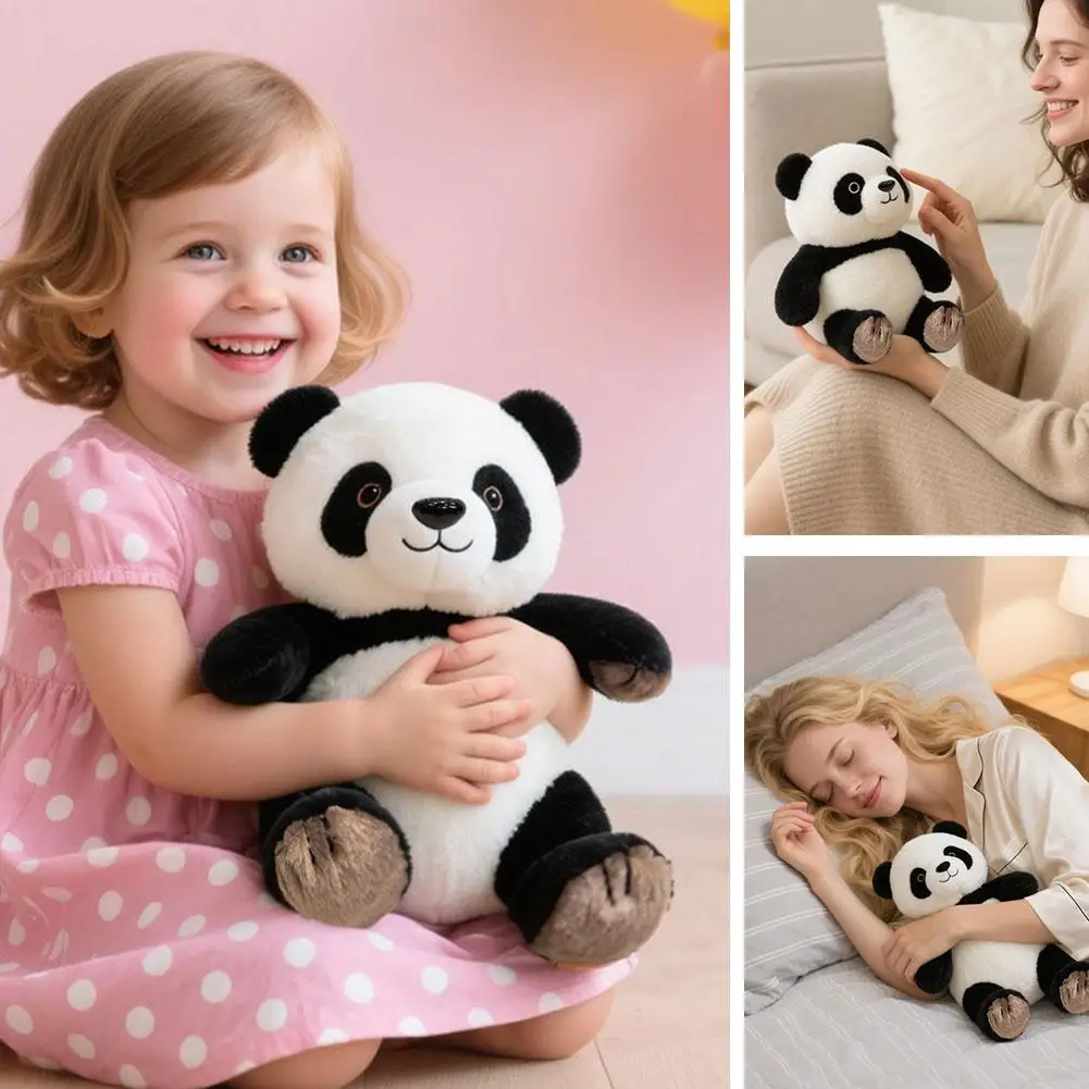 

Simulated Black Bear Plush Toy Stuffed Animal Cartoon plush Plush Panda panda Soft toy Doll Simulation Toys Soothing N0P5