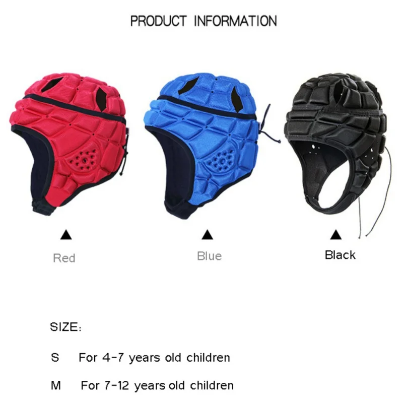 Children Goalkeeper Helmet Football Soccer Baseball Head Guard Protector with Sunshade Visor Kids Head Goalkeeper Helmet