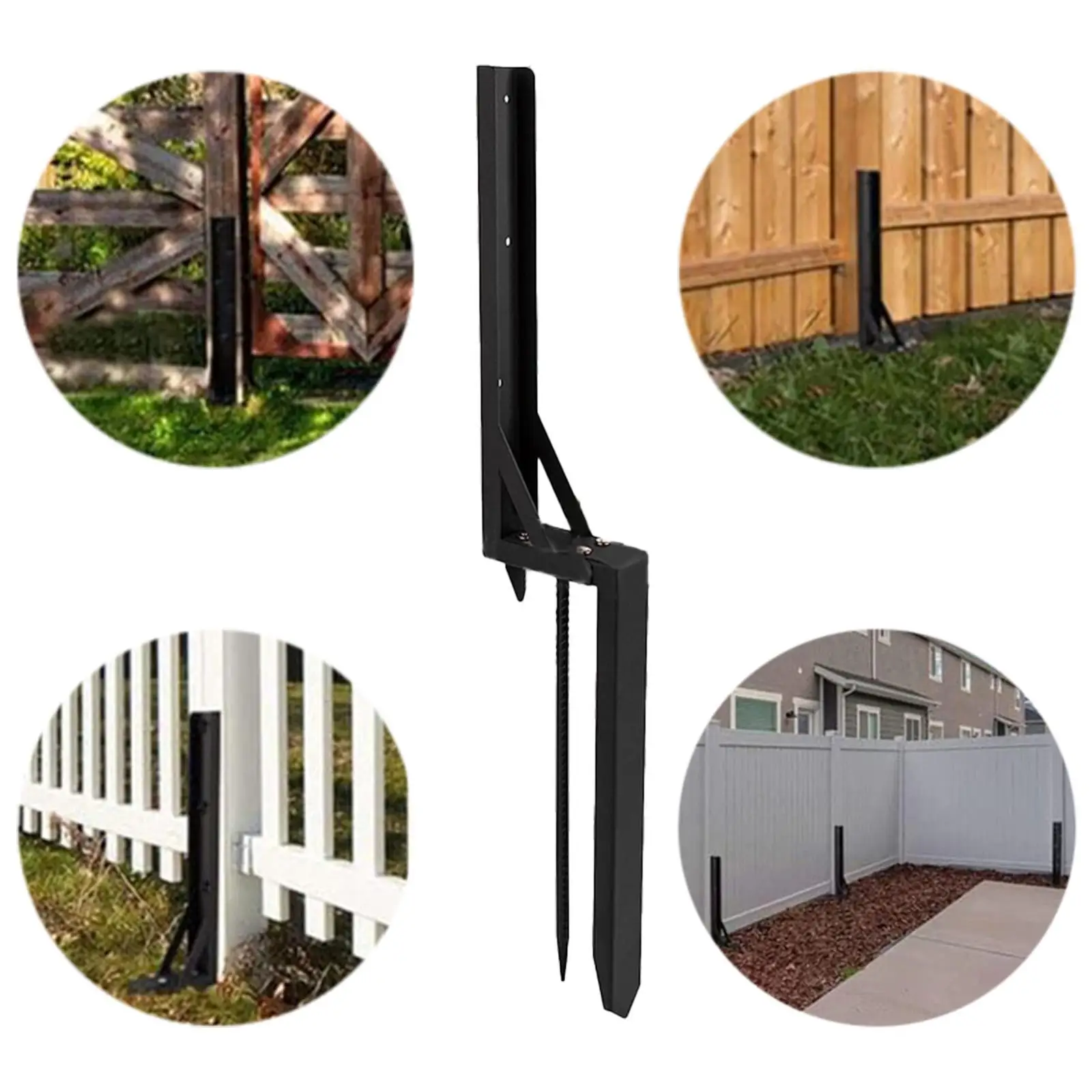 Fence Post Stake Portable Fence Mender Tool for Farm Sign Pole Landscaping