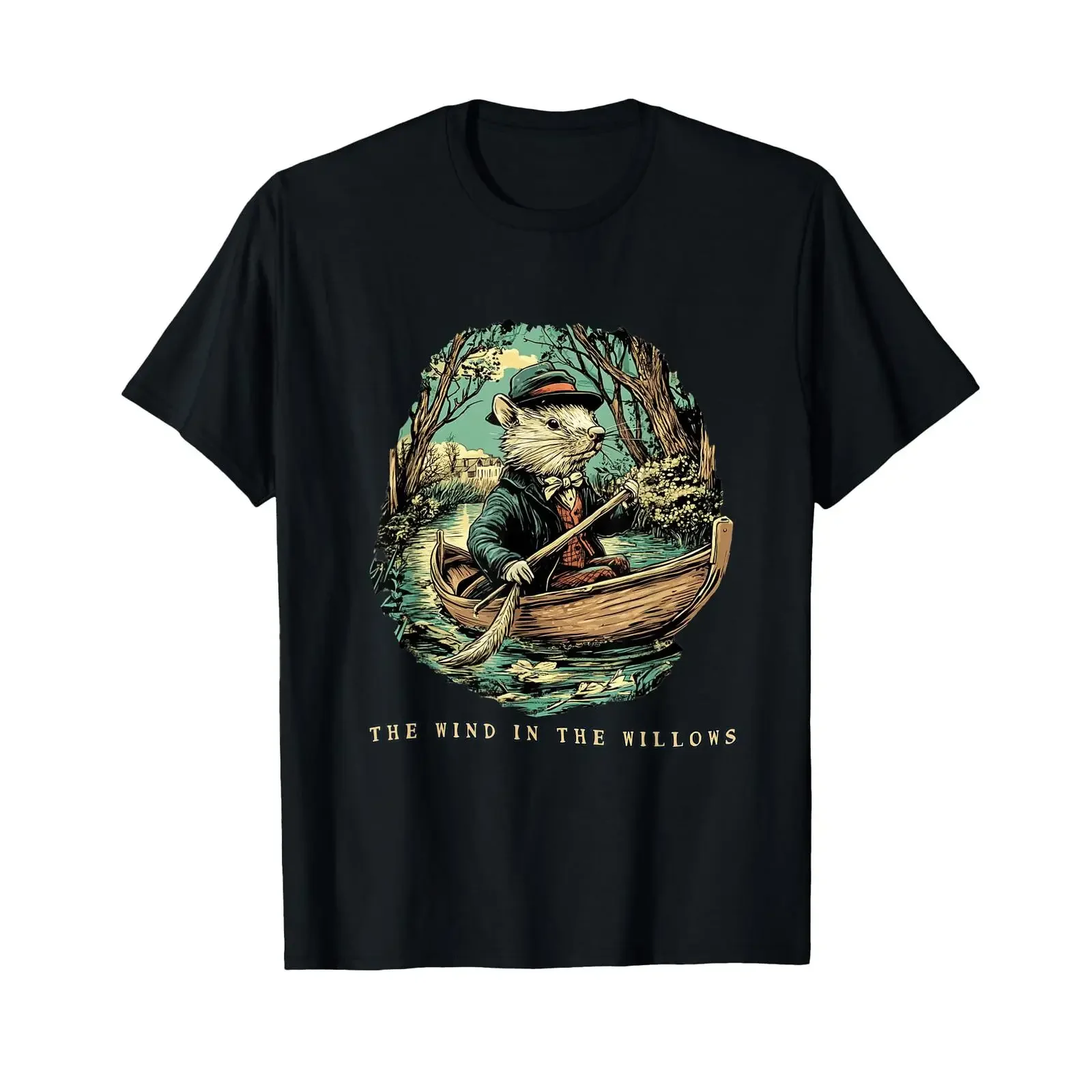 The Wind in Willows by Kenneth Grahame T Shirt vintage Washed Breathable streetwear Slightly Soft Versatile fashion homme