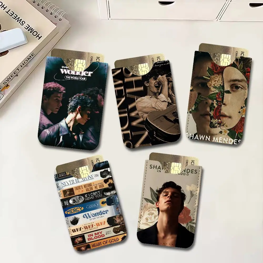 Pop Singer S-Shawn M-Mendes New Leather Card Small Retro Cowhide Coin Purse Men/Women Luxury Card Holder