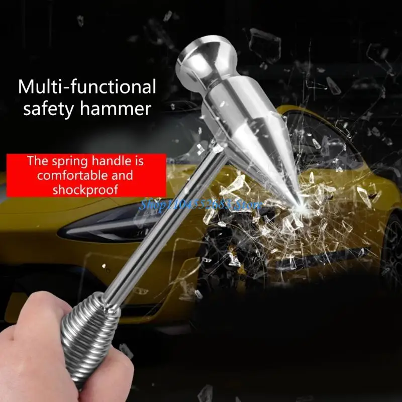 

Y6GD AntiShock Steel Hammer Vehicle Safety Device Brick Breaking Ice Crushing Tool