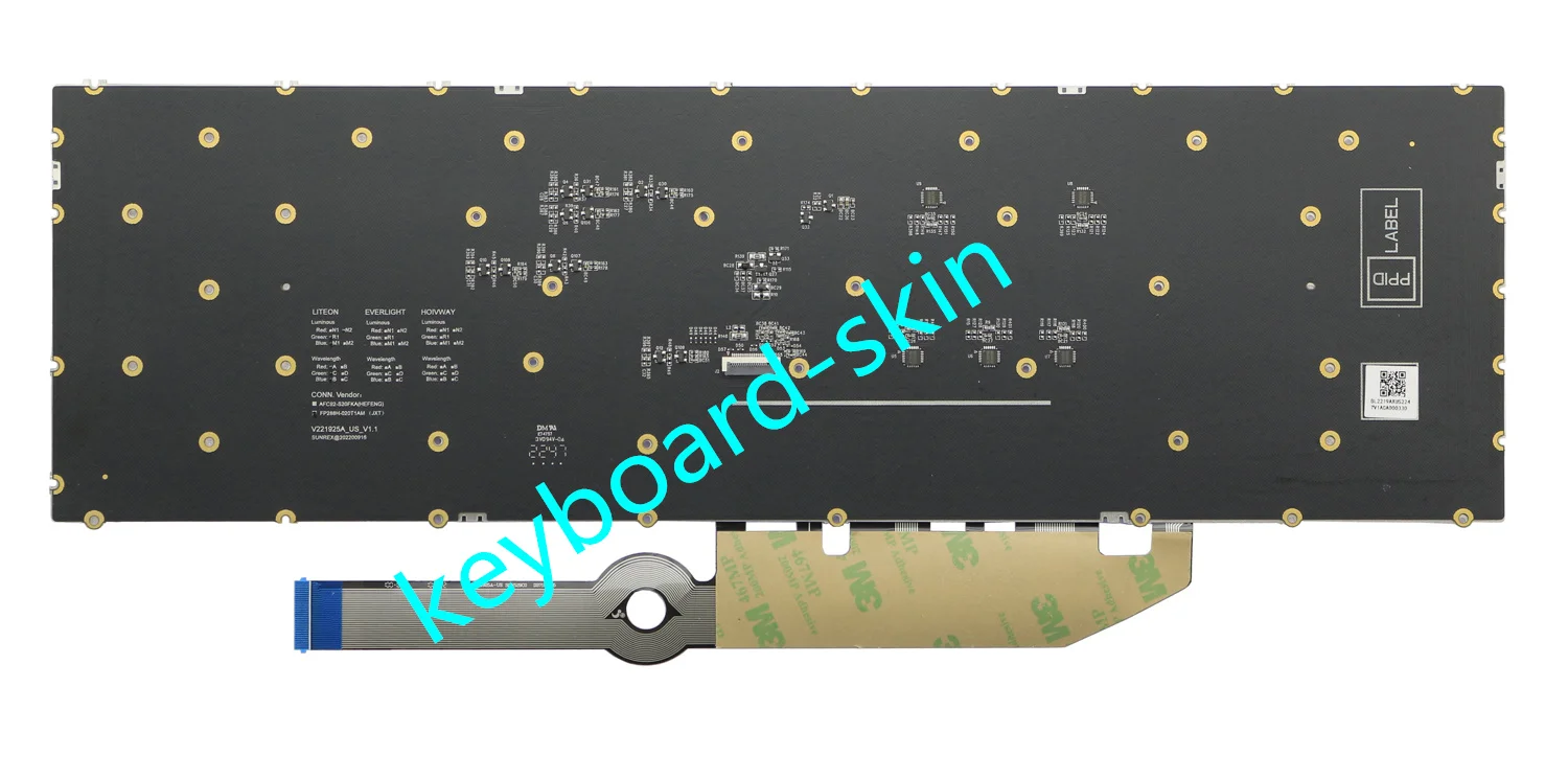 (Version 1) New Backlit US without-Palmrest Keyboard For Dell Alienware M18 R1 M18 R2 P51E P51E001 laptop