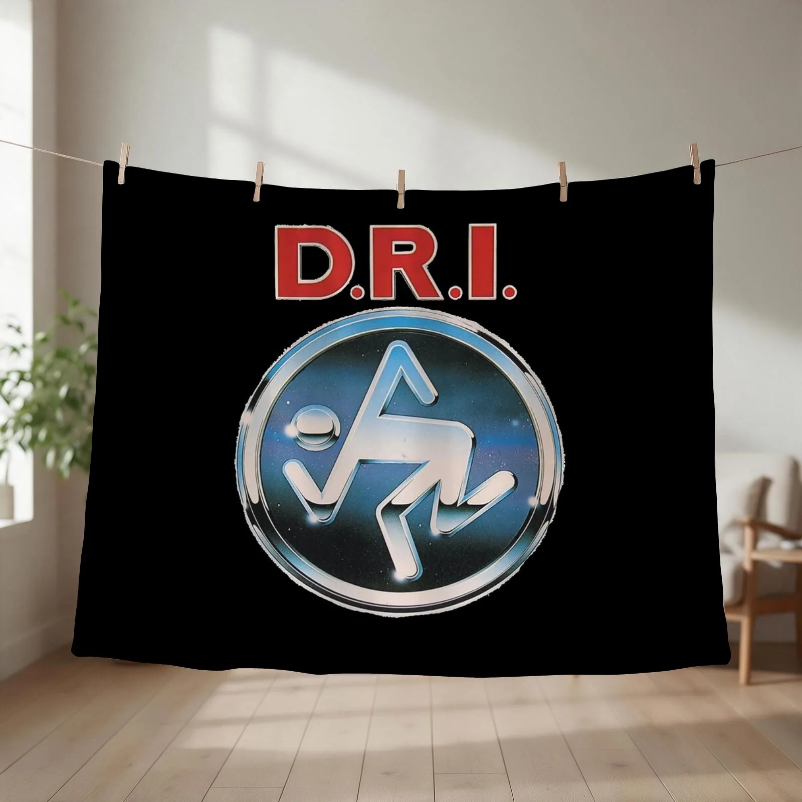 New Artwork D.R.I Throw Blanket couch cozy soft plush fuzzy picnic outdoor blanket