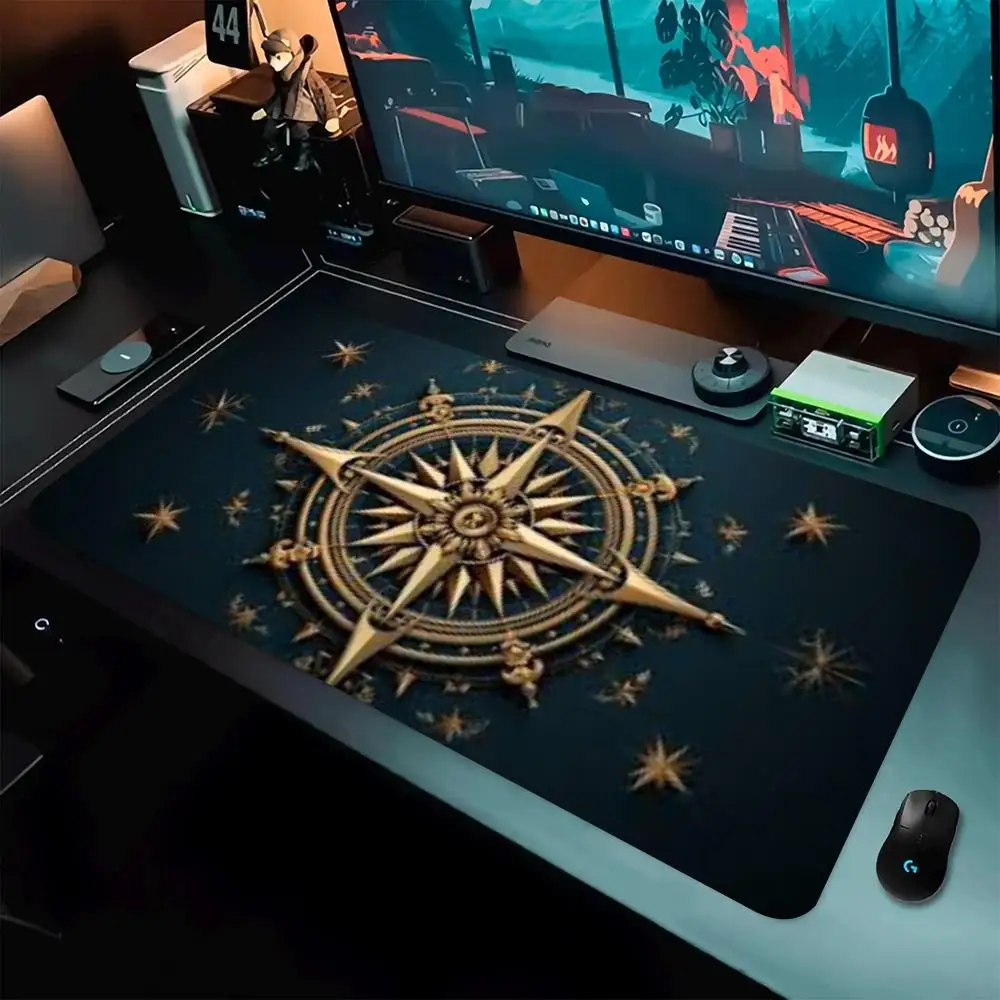 

Starlight Compass Mouse Pad Large Computer Office Game Desk Pad XXL Rubber Anti-Slip Gaming Keyboard Mouse Pad Long Desk Mat