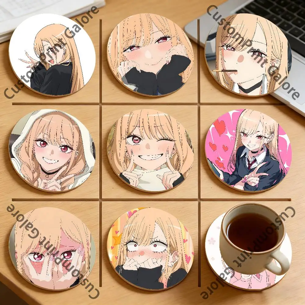 

K-KitagawaS M-Mar-inS Heat-Resistant Pine Coasters Lightweight Sturdy for All Drinkware Easy to Clean