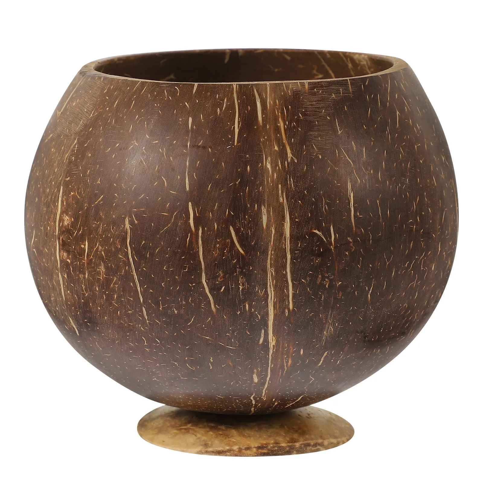 Coconut-Shell Cup Natural Unique Design Beverage Cup Dessert Bowl Coconut Fruit Bowl Beach Party Supplies Coconut Cups view 3