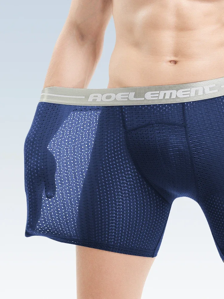 3-delige lange sportslips voor heren Running anti-slijtage been grote maat ijszijde boxers - afbeelding 2