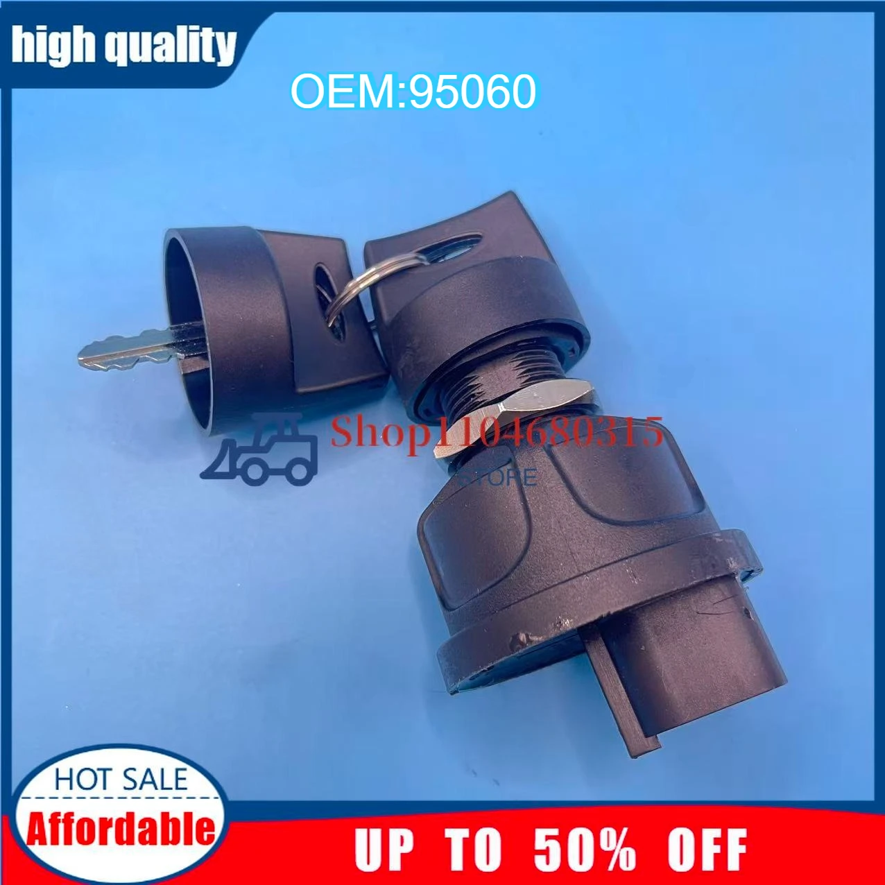

Excavator suitable for SANY SY16 26 35 50U micro excavation ignition switch key start electric door lock 95060